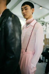 Backstage at Marco De Vincenzo Men’s Spring 2020