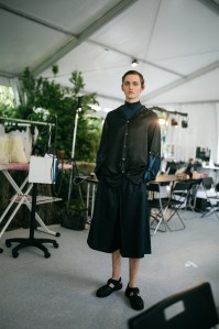 Backstage at Marco De Vincenzo Men’s Spring 2020