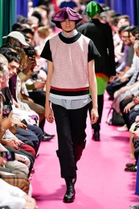 Model on the catwalk