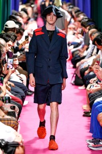 Model on the catwalk