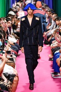 Model on the catwalk