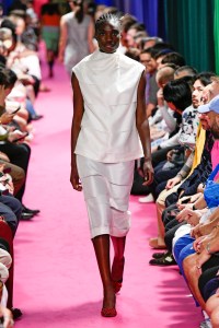 Model on the catwalk