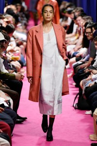 Model on the catwalk