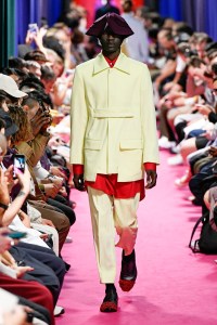 Model on the catwalk