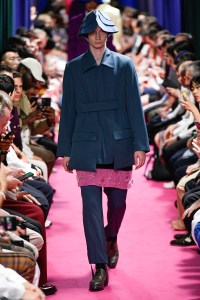 Model on the catwalk