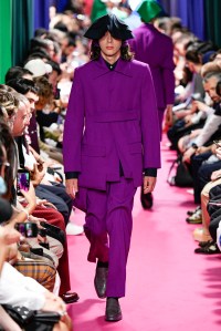 Model on the catwalk