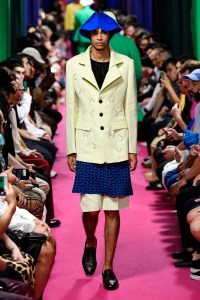 Model on the catwalk