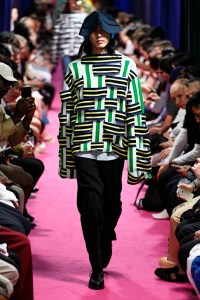 Model on the catwalk