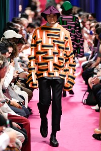 Model on the catwalk