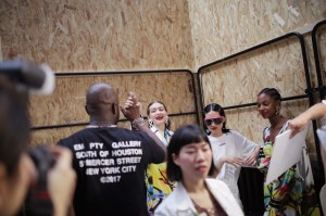 Backstage at Off-White Men's SS 2020, photographed in Paris on June 19th, 2019.