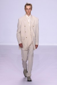 Model on the catwalk