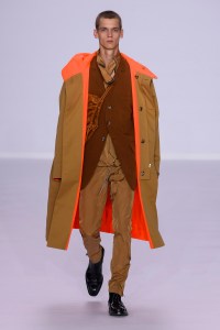 Model on the catwalk