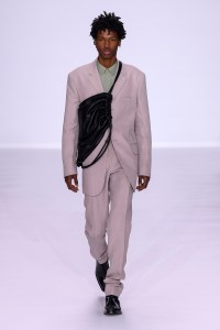 Model on the catwalk