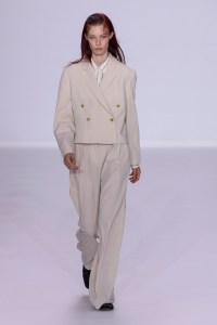 Model on the catwalk