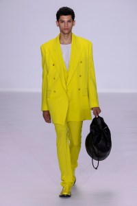 Model on the catwalk