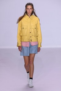 Model on the catwalk