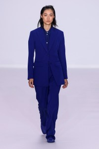 Model on the catwalk