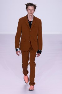 Model on the catwalk