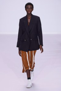 Model on the catwalk