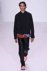 Model on the catwalk