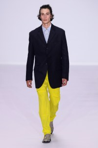 Model on the catwalk