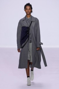 Model on the catwalk