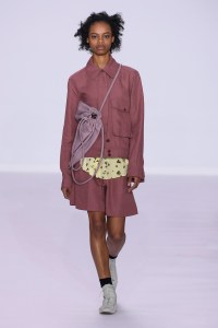 Model on the catwalk