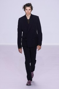 Model on the catwalk