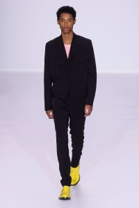 Model on the catwalk