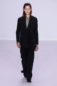 Model on the catwalk