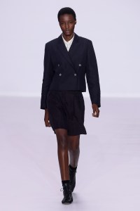 Model on the catwalk