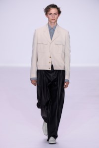 Model on the catwalk