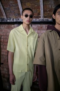 Backstage at Qasimi Men's Spring 2020 photographed in London on 08 June 2019