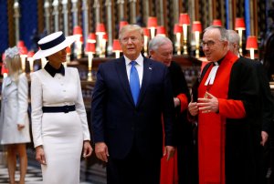 U.S. President Donald Trump and first lady Melania Trump tour Westminster Abbey
US President Donald Trump state visit to London, UK - 03 Jun 2019