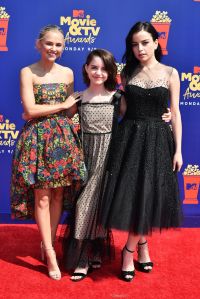 Madison Iseman, Mckenna Grace and Katie SarifeMTV Movie & TV Awards, Arrivals, Barker Hangar, Los Angeles, USA - 15 Jun 2019