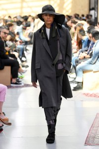 Model on the catwalk