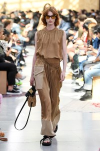 Model on the catwalk