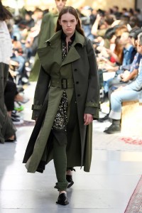 Model on the catwalk