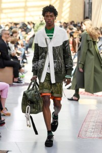 Model on the catwalk