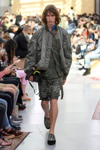 Model on the catwalk
