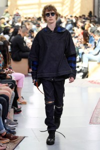 Model on the catwalk