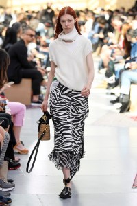 Model on the catwalk
