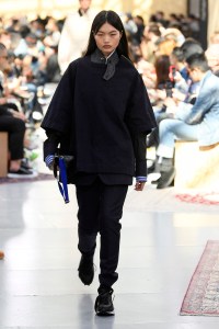 Model on the catwalk