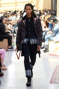 Model on the catwalk
