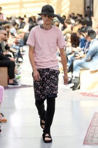 Model on the catwalk