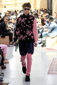 Model on the catwalk
