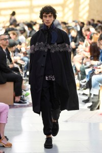 Model on the catwalk