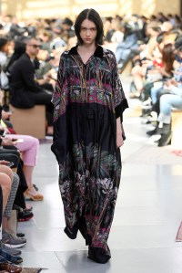 Model on the catwalk