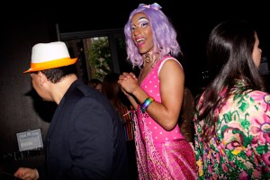 The scene at Saks x Stonewall Inn collection launch party.