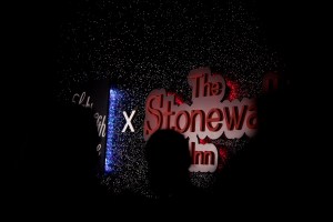 The scene at Saks x Stonewall Inn collection launch party.
